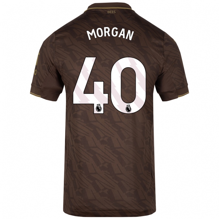 גברים Iwan Morgan #40 חום זהב הרחק ג'רזי 2025/26 חולצה קצרה