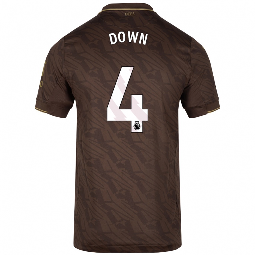 גברים Alissa Down #4 חום זהב הרחק ג'רזי 2025/26 חולצה קצרה