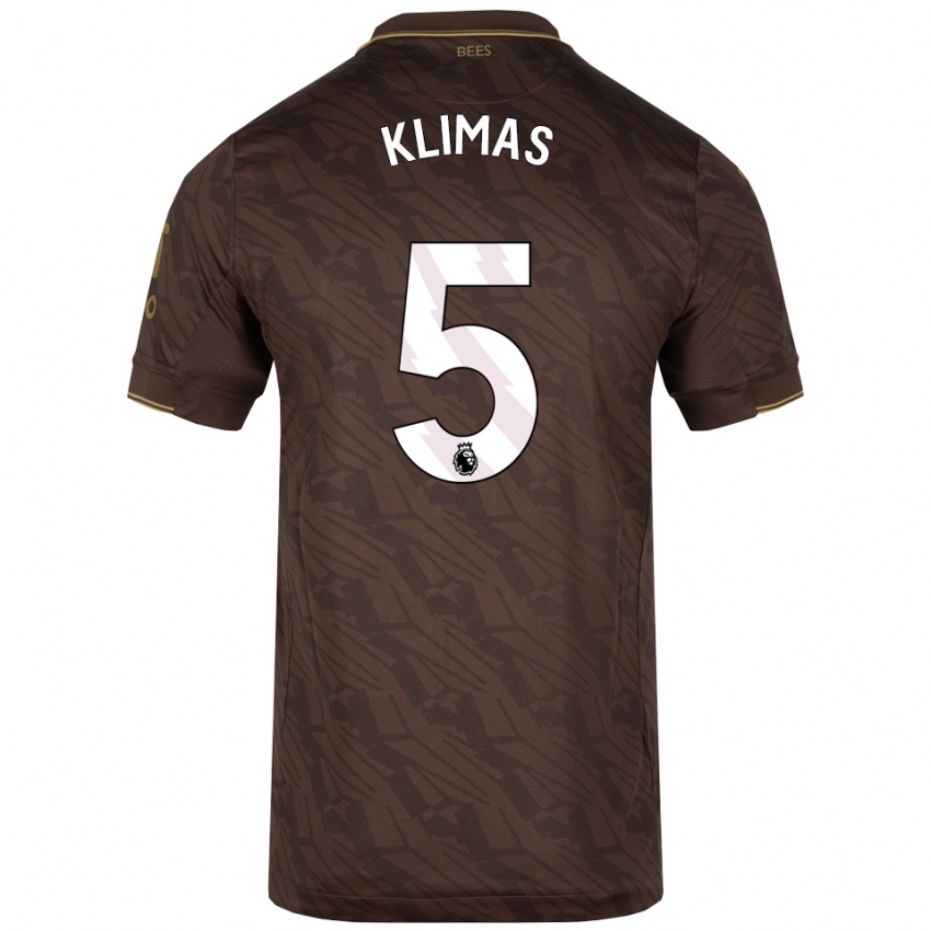 גברים Matas Klimas #5 חום זהב הרחק ג'רזי 2025/26 חולצה קצרה