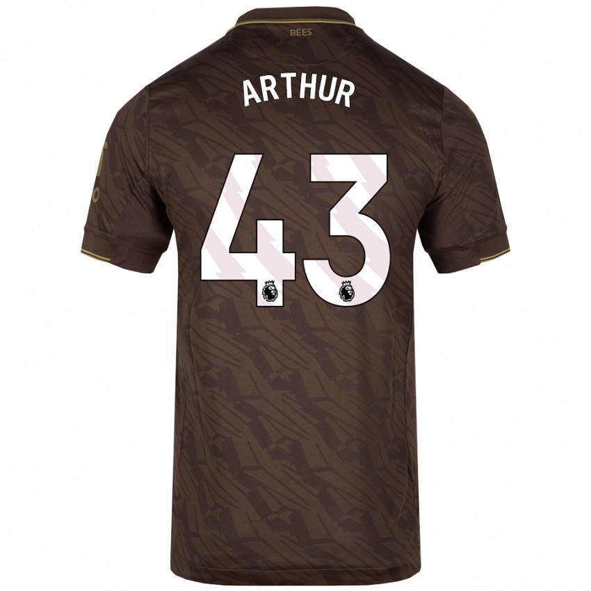 גברים Benjamin Arthur #43 חום זהב הרחק ג'רזי 2025/26 חולצה קצרה