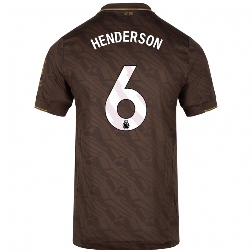 גברים ג'ורדן הנדרסון #6 חום זהב הרחק ג'רזי 2025/26 חולצה קצרה