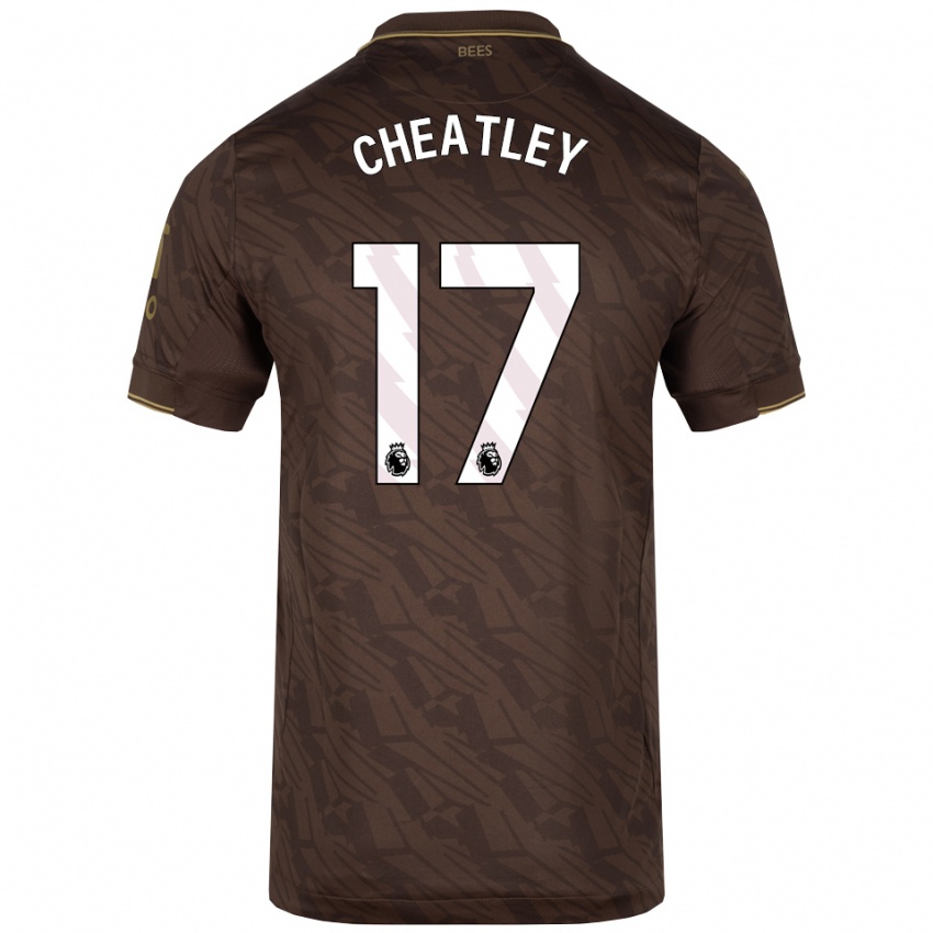 גברים Ashley Cheatley #17 חום זהב הרחק ג'רזי 2025/26 חולצה קצרה