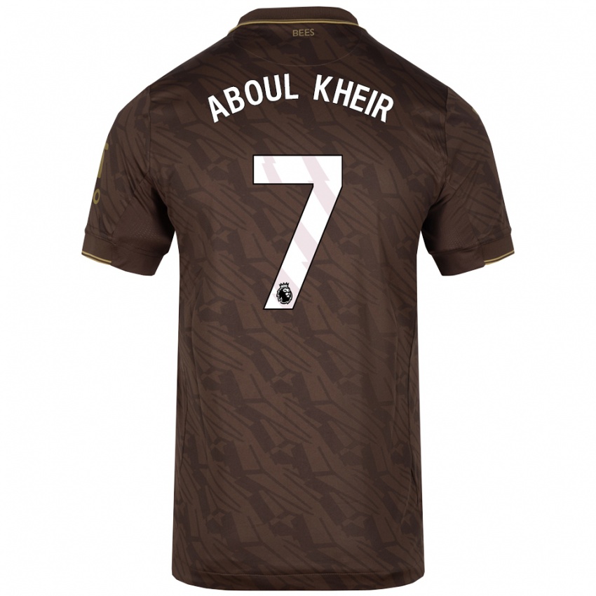 גברים Nour Aboul Kheir #7 חום זהב הרחק ג'רזי 2025/26 חולצה קצרה
