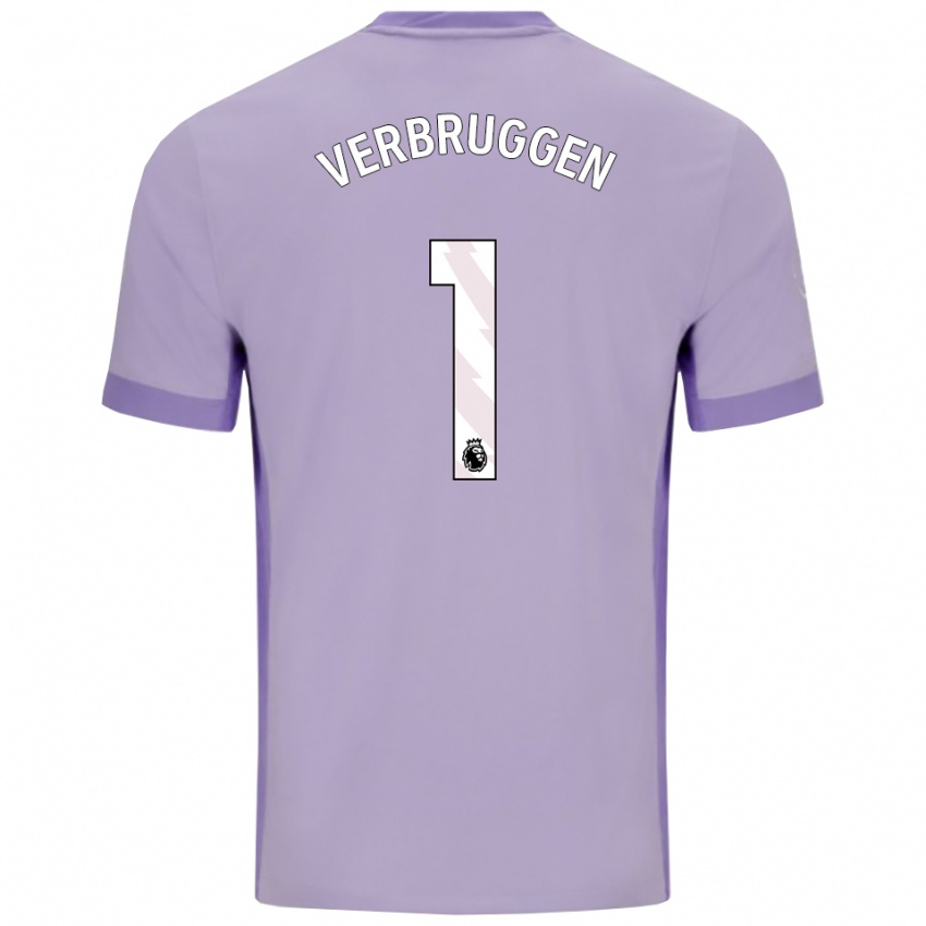 גברים בארט פרברוחן #1 טארו סגול לבן הרחק ג'רזי 2025/26 חולצה קצרה