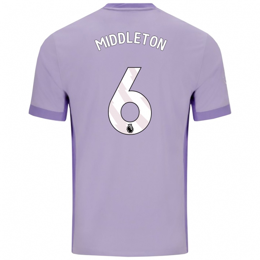 גברים Jesse Middleton #6 טארו סגול לבן הרחק ג'רזי 2025/26 חולצה קצרה