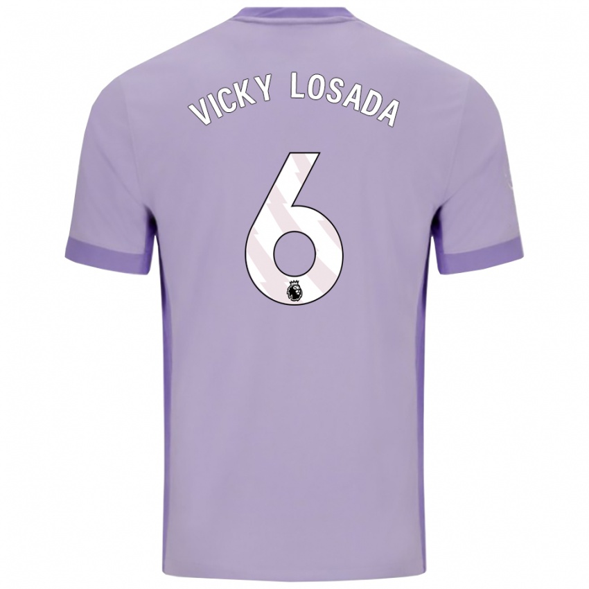 גברים ויקי לוסאדה #6 טארו סגול לבן הרחק ג'רזי 2025/26 חולצה קצרה