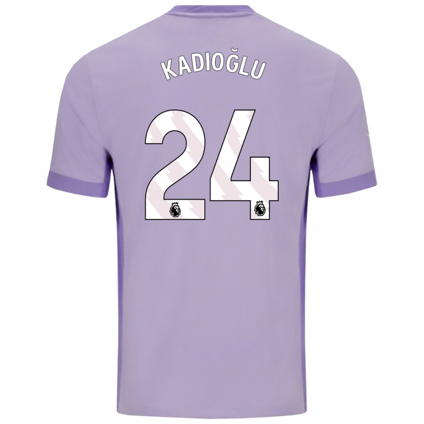 גברים פרדי קדיוגלו #24 טארו סגול לבן הרחק ג'רזי 2025/26 חולצה קצרה