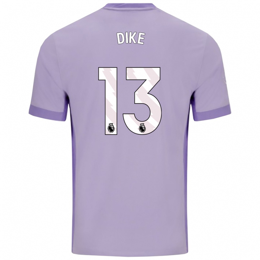 גברים מיכאל דייק #13 טארו סגול לבן הרחק ג'רזי 2025/26 חולצה קצרה