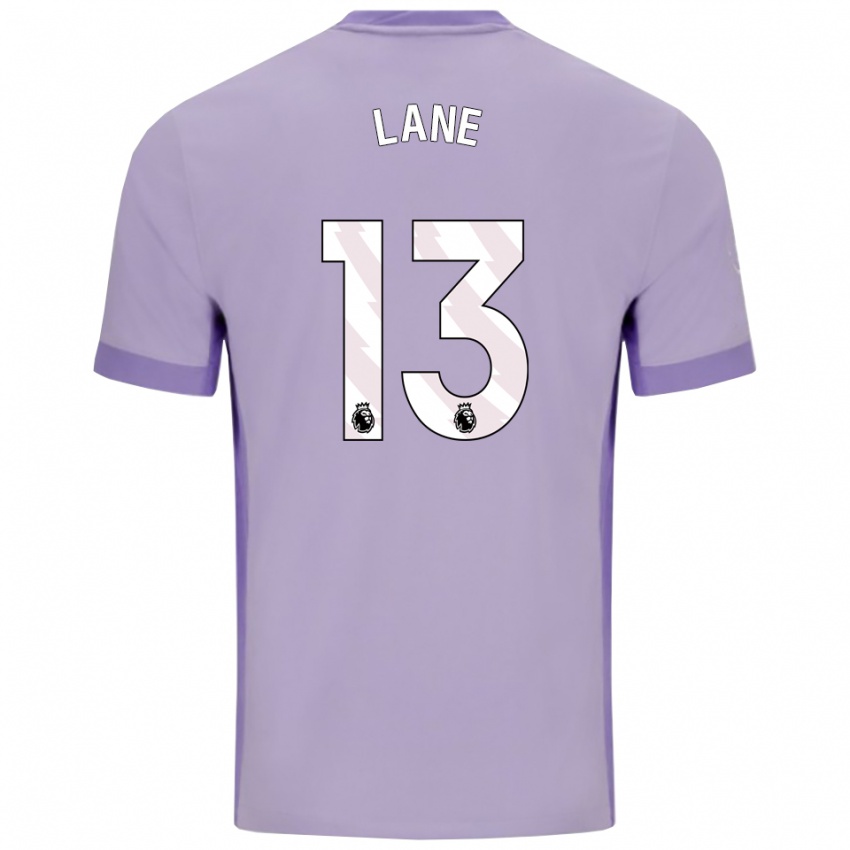 גברים Darius Lane #13 טארו סגול לבן הרחק ג'רזי 2025/26 חולצה קצרה