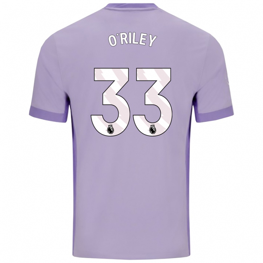 גברים מאט או'ריילי #33 טארו סגול לבן הרחק ג'רזי 2025/26 חולצה קצרה