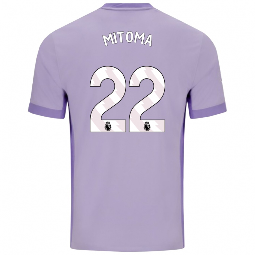 גברים קאורו מיטומה #22 טארו סגול לבן הרחק ג'רזי 2025/26 חולצה קצרה