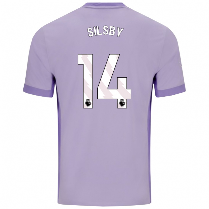 גברים Tyler Silsby #14 טארו סגול לבן הרחק ג'רזי 2025/26 חולצה קצרה