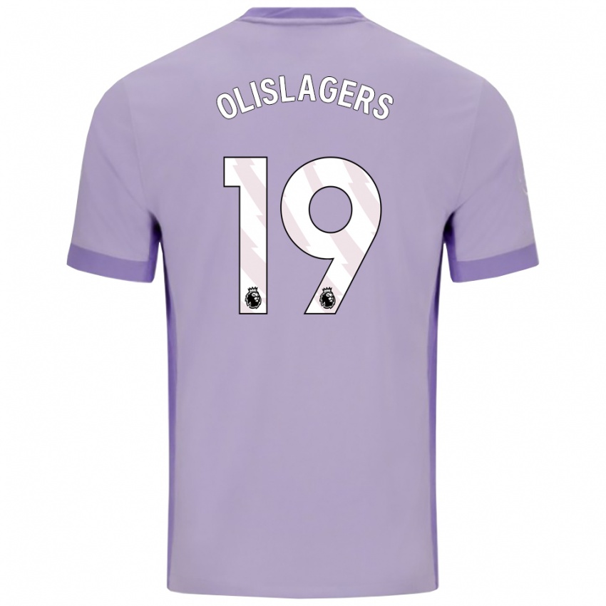 גברים מריסה אוליסלגרס #19 טארו סגול לבן הרחק ג'רזי 2025/26 חולצה קצרה