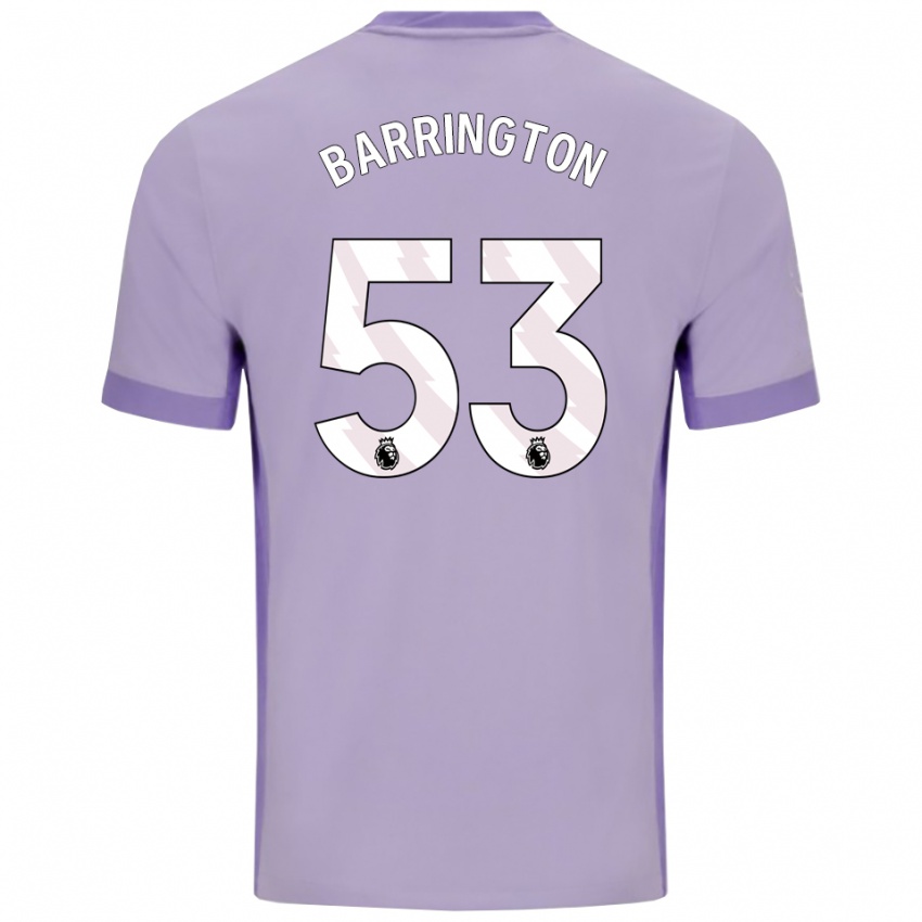 גברים לוקה בארינגטון #53 טארו סגול לבן הרחק ג'רזי 2025/26 חולצה קצרה