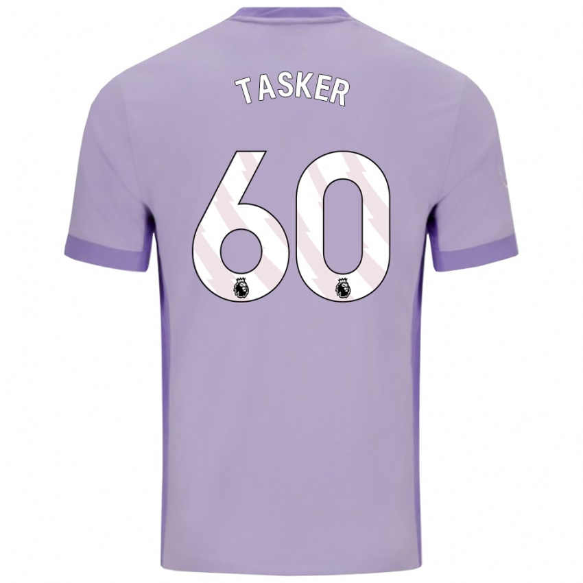 גברים צ׳ארלי טסקר #60 טארו סגול לבן הרחק ג'רזי 2025/26 חולצה קצרה