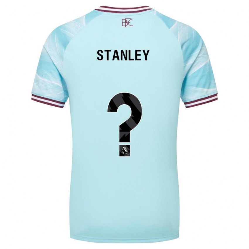 גברים Michael Stanley #0 תכלת בורדו הרחק ג'רזי 2025/26 חולצה קצרה