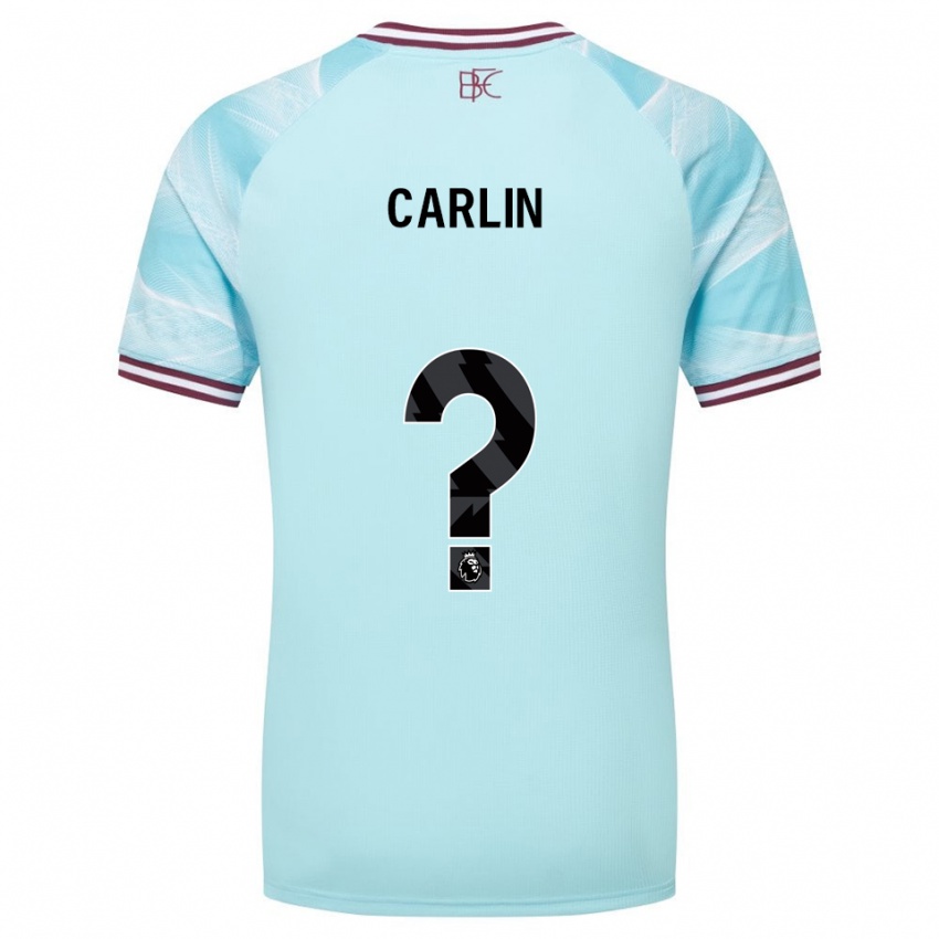 גברים Logan Carlin #0 תכלת בורדו הרחק ג'רזי 2025/26 חולצה קצרה