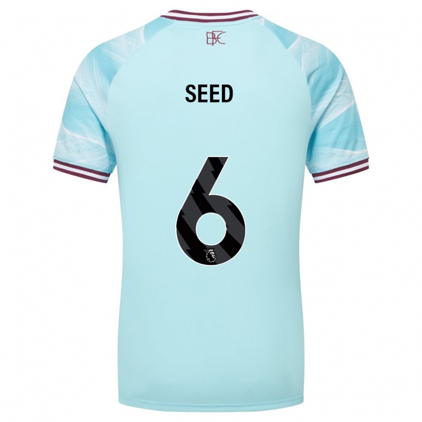 גברים הלן אליזבת סיד #6 תכלת בורדו הרחק ג'רזי 2025/26 חולצה קצרה