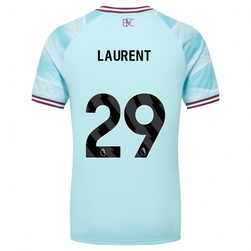 גברים ג'וש לורן #29 תכלת בורדו הרחק ג'רזי 2025/26 חולצה קצרה