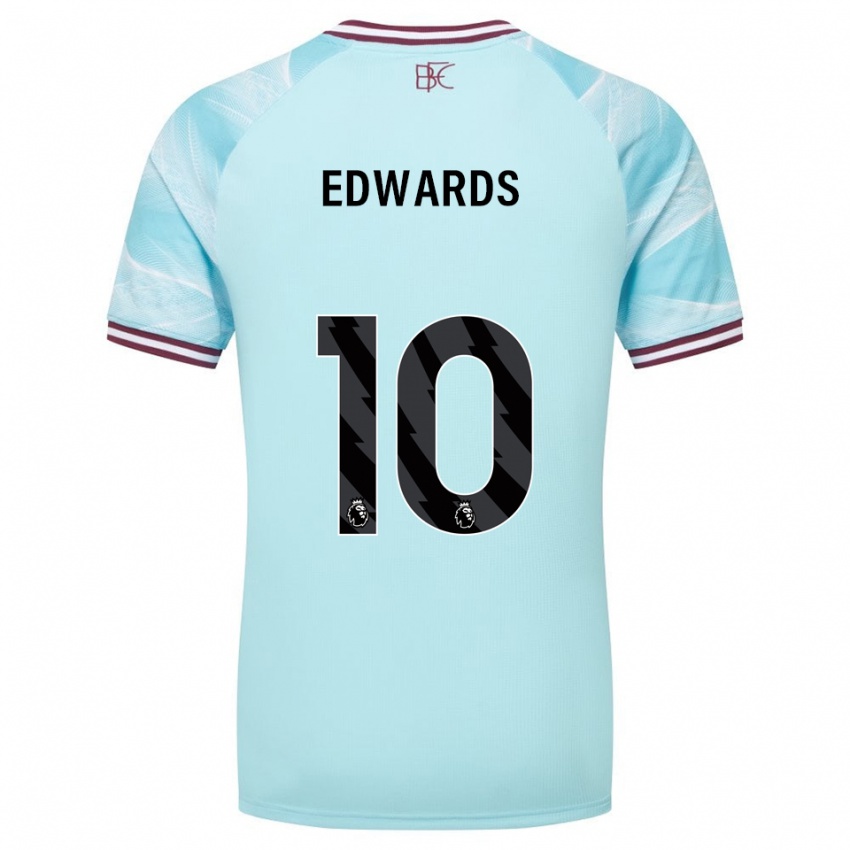 גברים מרקוס אדווארדס #10 תכלת בורדו הרחק ג'רזי 2025/26 חולצה קצרה