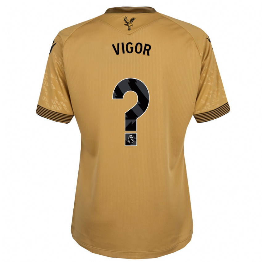 גברים Matthew Vigor #0 זהב שחור הרחק ג'רזי 2025/26 חולצה קצרה