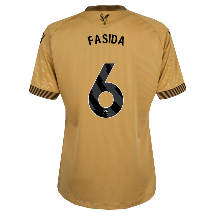 גברים Jacob Fasida #6 זהב שחור הרחק ג'רזי 2025/26 חולצה קצרה