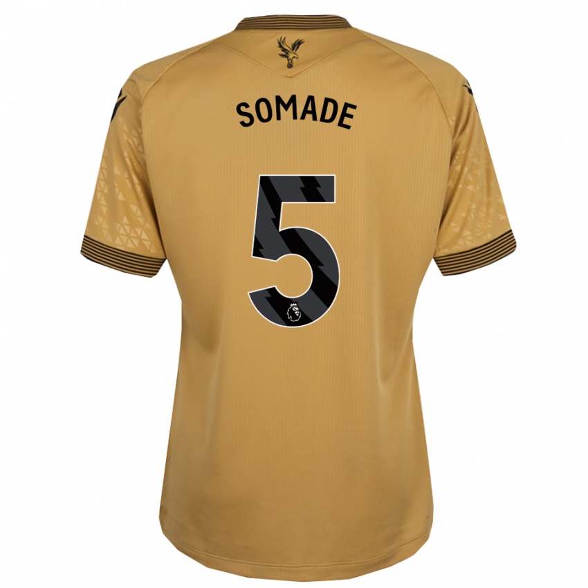 גברים Sean Somade #5 זהב שחור הרחק ג'רזי 2025/26 חולצה קצרה