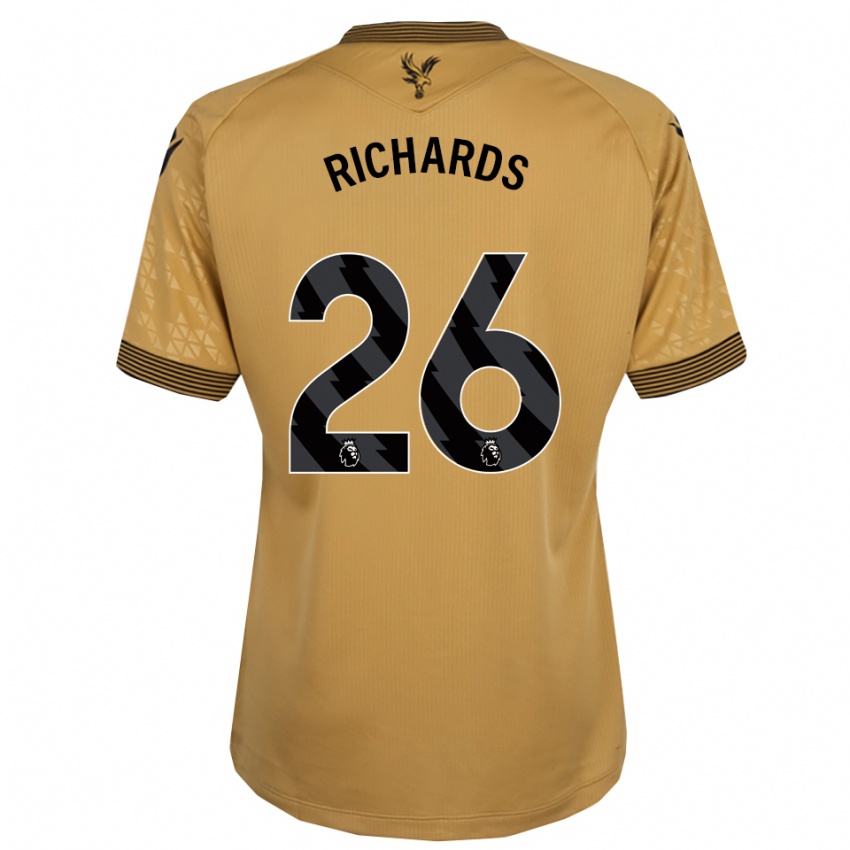 גברים כריס ריצ'רדס #26 זהב שחור הרחק ג'רזי 2025/26 חולצה קצרה