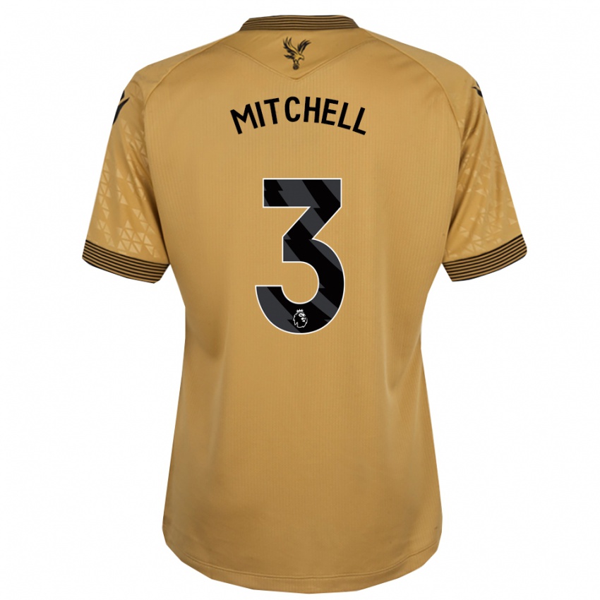 גברים טיריק מיטשל #3 זהב שחור הרחק ג'רזי 2025/26 חולצה קצרה
