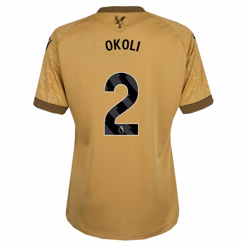 גברים Chuks Okoli #2 זהב שחור הרחק ג'רזי 2025/26 חולצה קצרה