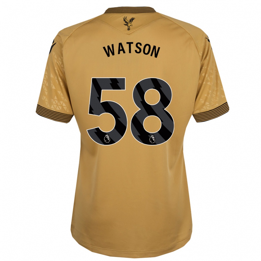 גברים נואה ווטסון #58 זהב שחור הרחק ג'רזי 2025/26 חולצה קצרה
