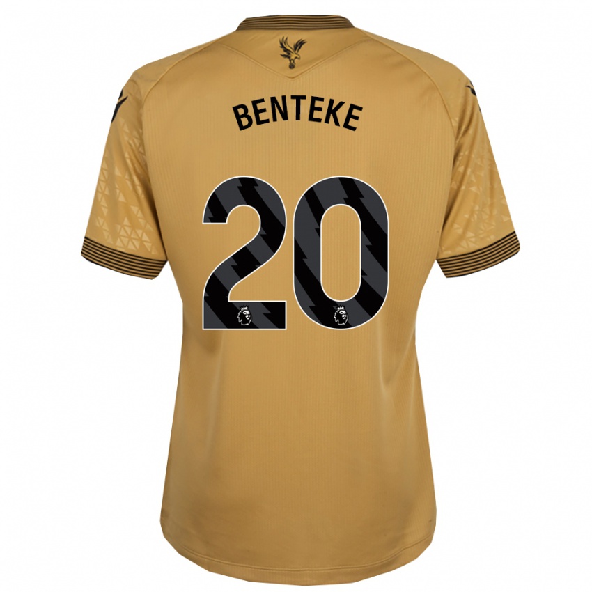 גברים כריסטיאן בנטקה #20 זהב שחור הרחק ג'רזי 2025/26 חולצה קצרה