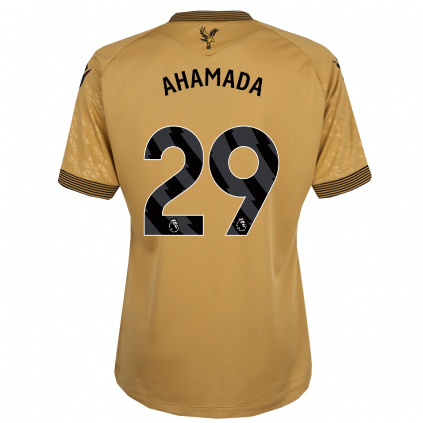 גברים נאואירו אחמאדה #29 זהב שחור הרחק ג'רזי 2025/26 חולצה קצרה