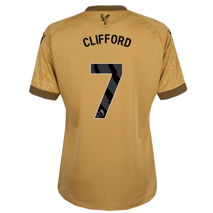 גברים Charley Clifford #7 זהב שחור הרחק ג'רזי 2025/26 חולצה קצרה