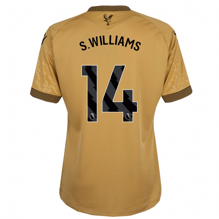 גברים Seb Williams #14 זהב שחור הרחק ג'רזי 2025/26 חולצה קצרה