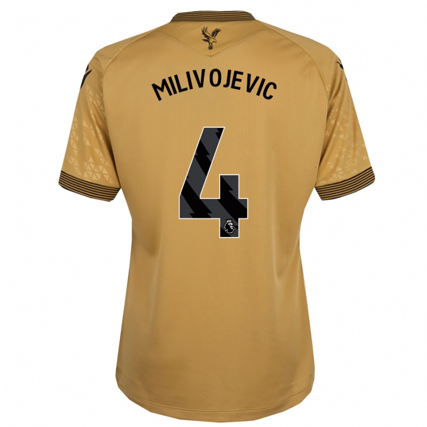 גברים לוקה מיליבוייביץ' #4 זהב שחור הרחק ג'רזי 2025/26 חולצה קצרה