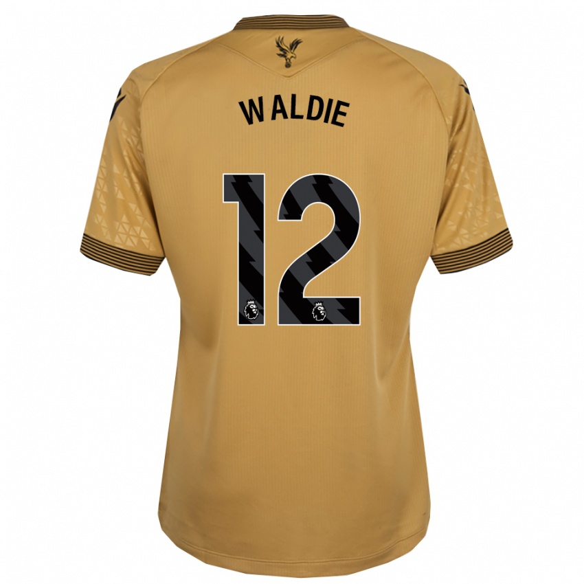 גברים Lizzie Waldie #12 זהב שחור הרחק ג'רזי 2025/26 חולצה קצרה