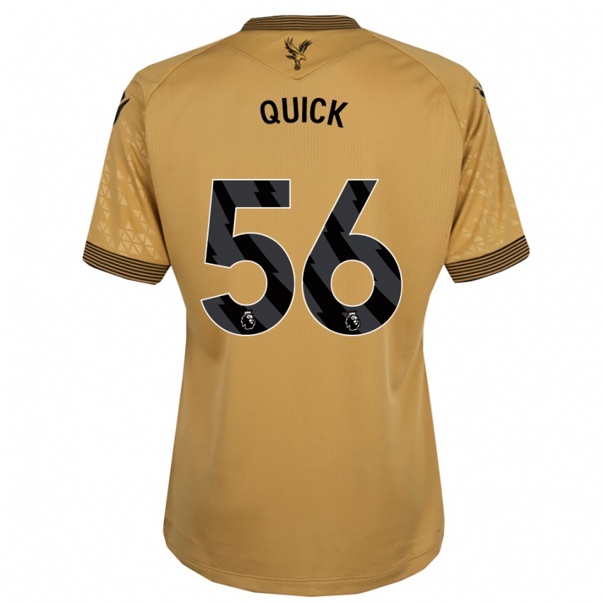 גברים דניאל ג׳יימס קוויק #56 זהב שחור הרחק ג'רזי 2025/26 חולצה קצרה