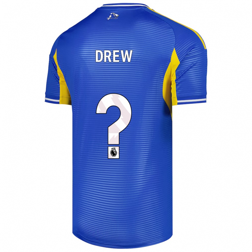 גברים Drew Greene #0 כחול צהוב הרחק ג'רזי 2025/26 חולצה קצרה
