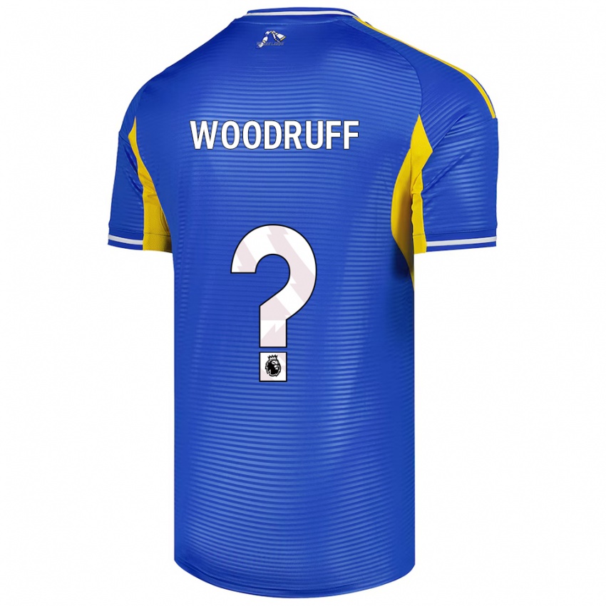 גברים Amy Woodruff #0 כחול צהוב הרחק ג'רזי 2025/26 חולצה קצרה