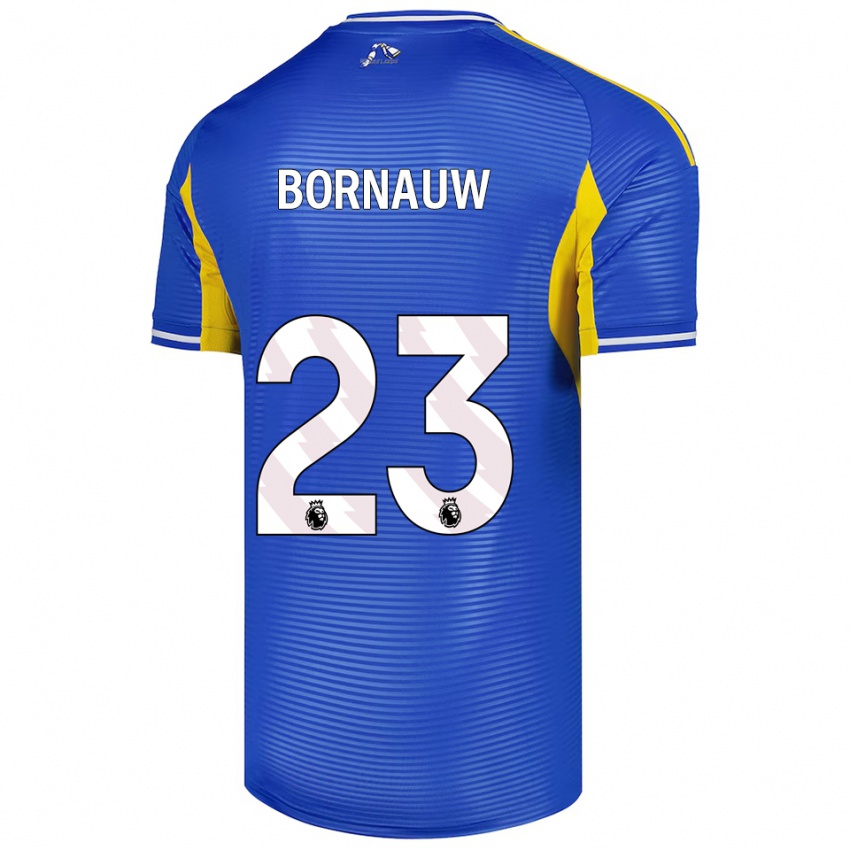 גברים סבסטיאן בורנאוו #23 כחול צהוב הרחק ג'רזי 2025/26 חולצה קצרה