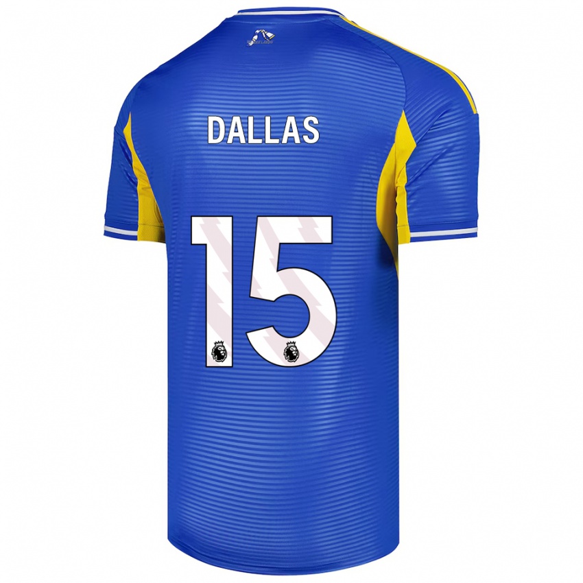 גברים סטיוארט דאלאס #15 כחול צהוב הרחק ג'רזי 2025/26 חולצה קצרה