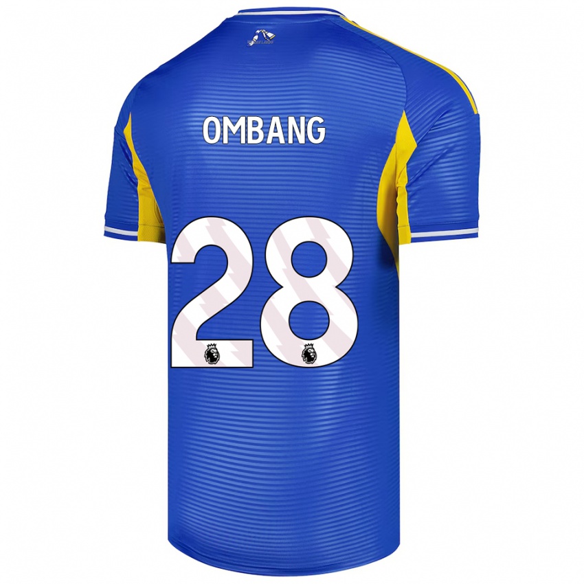 גברים Darryl Ombang #28 כחול צהוב הרחק ג'רזי 2025/26 חולצה קצרה