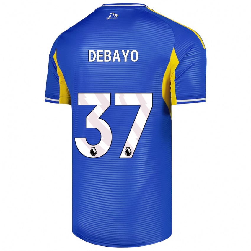 גברים James Debayo #37 כחול צהוב הרחק ג'רזי 2025/26 חולצה קצרה