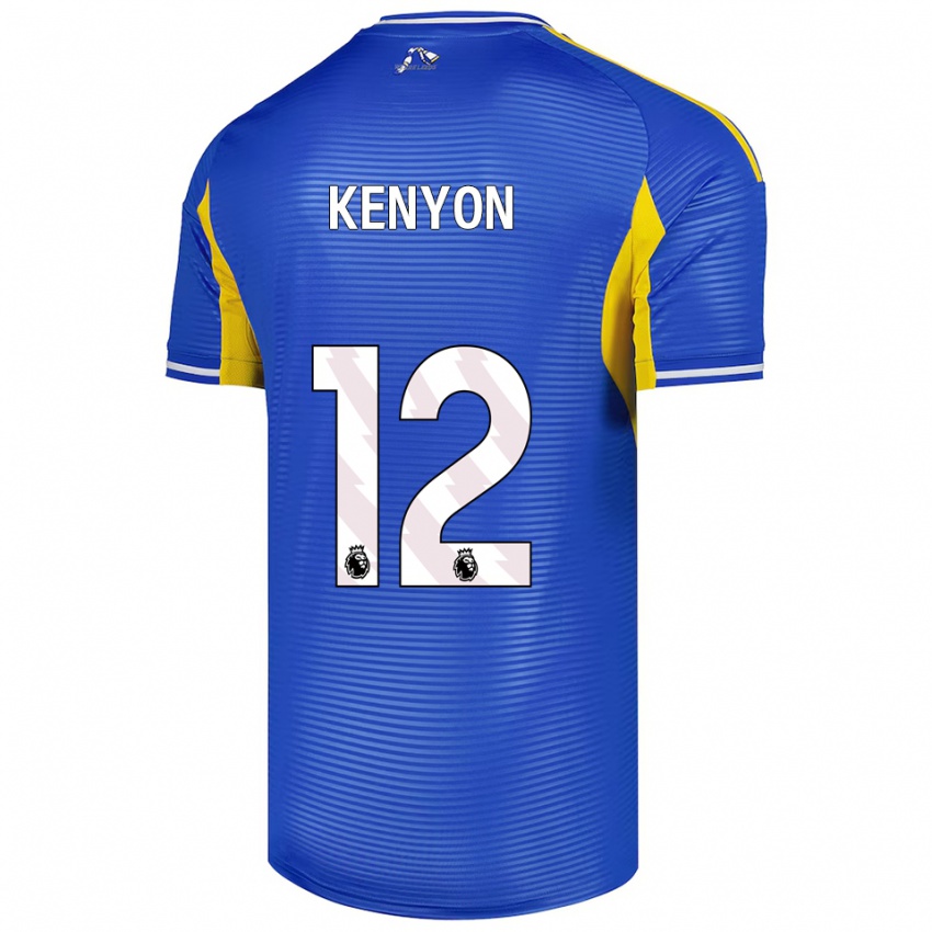גברים ג'ורג' קניון #12 כחול צהוב הרחק ג'רזי 2025/26 חולצה קצרה