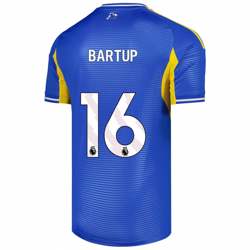 גברים Laura Bartup #16 כחול צהוב הרחק ג'רזי 2025/26 חולצה קצרה