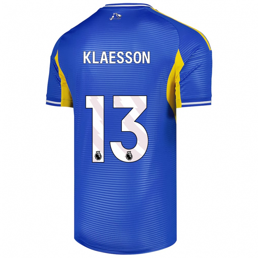 גברים כריסטופר קלאסון #13 כחול צהוב הרחק ג'רזי 2025/26 חולצה קצרה