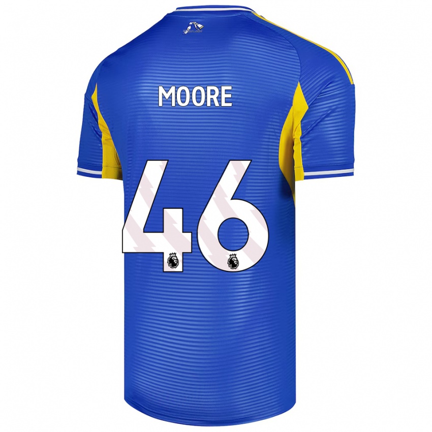 גברים Kris Moore #46 כחול צהוב הרחק ג'רזי 2025/26 חולצה קצרה