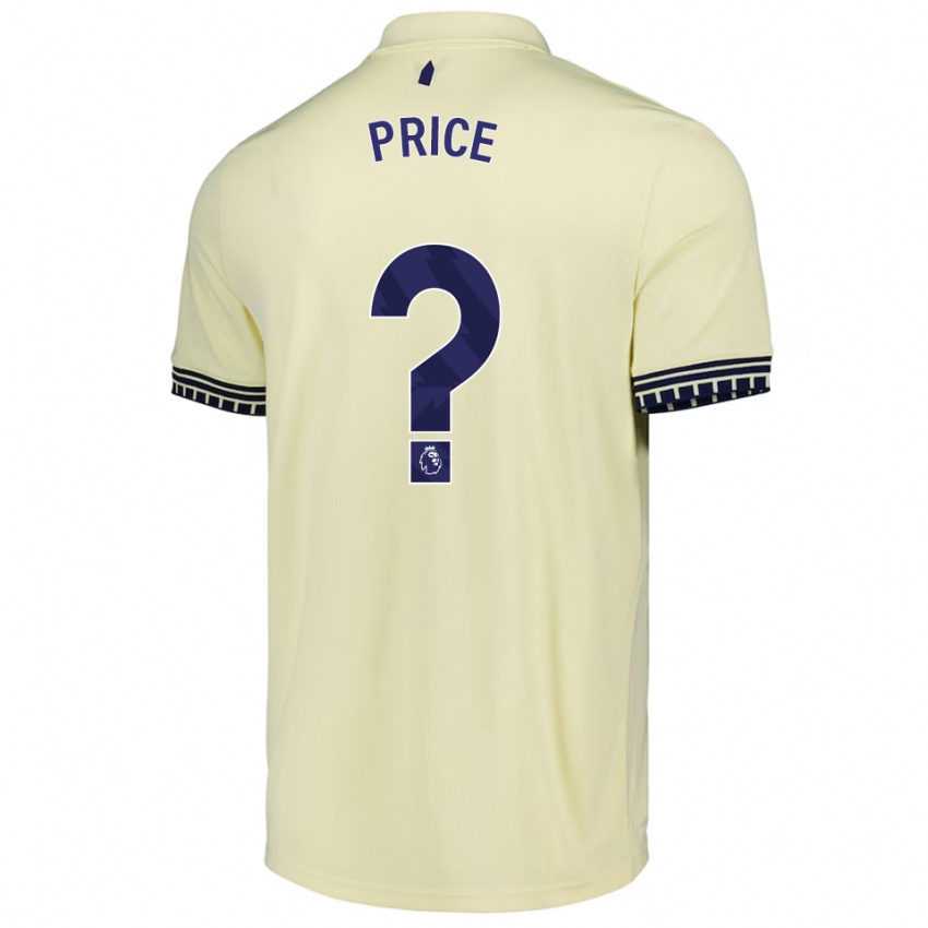גברים Isaac Price #0 לבן מלוכלך שחור הרחק ג'רזי 2025/26 חולצה קצרה