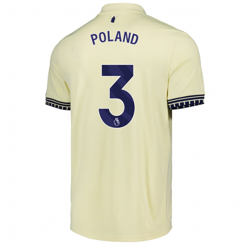 גברים Louis Poland #3 לבן מלוכלך שחור הרחק ג'רזי 2025/26 חולצה קצרה